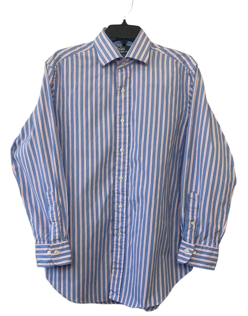 Polo Ralph Lauren Men's Dress Shirt 16 1/2  32/33 Regent Classic Fit Stripes